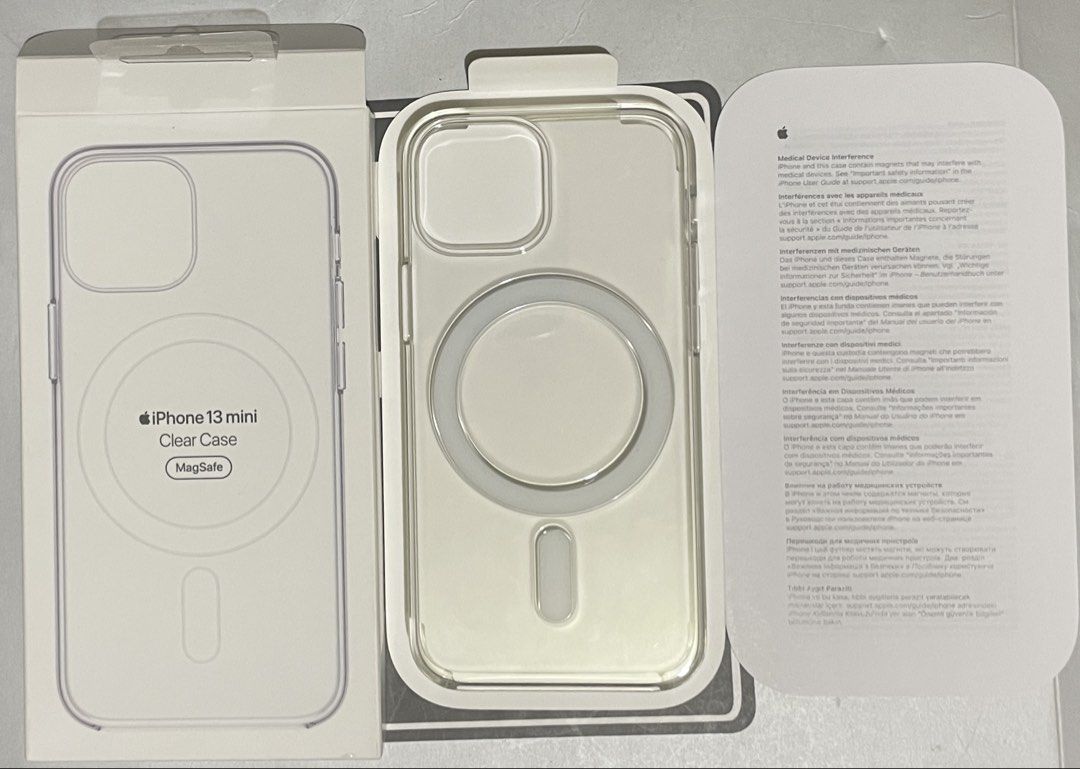Original Apple iPhone 13 Mini Clear Case with MagSafe / Magnetic Ring (Category: Cases & Sleeves) located in Quezon City. Submitted by kelseysgadgets (Listing ID 1421920876, Image 1). Description: Brand new and Original Apple Clear Case with MagSafe / Magnetic ring for Apple iPhone 13 / 12 Mini. Compatible with iPhone 12 Mini. The retail price is 2,990.00. With added a scratch-resistant coating to both the inside and outside to keep it looking ne