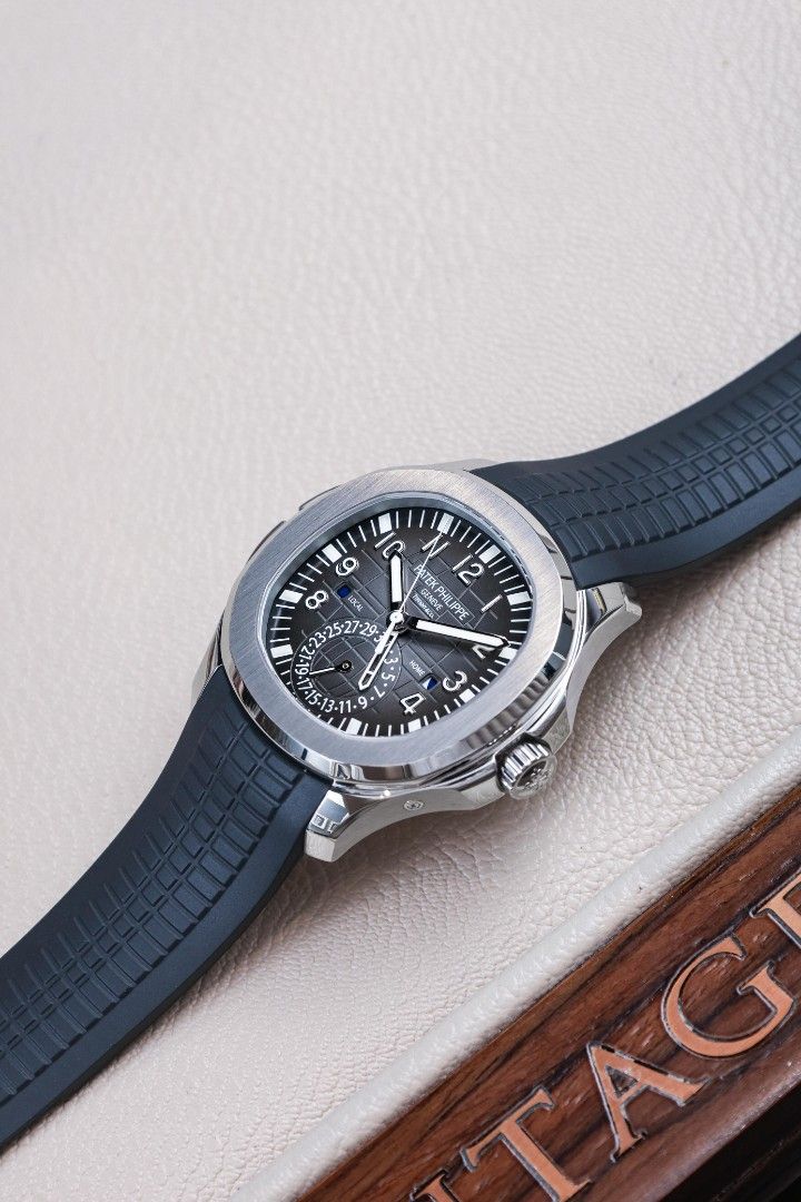 Patek Philippe 5164A-001 (Category: Luxury Watches) located in Makati City. Submitted by vintage.grail (Listing ID 1422977457, Image 3). Description: Patek Philippe Aquanaut Travel Time "Tiffany Stamp" Ref. 5164A-001 Automatic Stainless Steel.