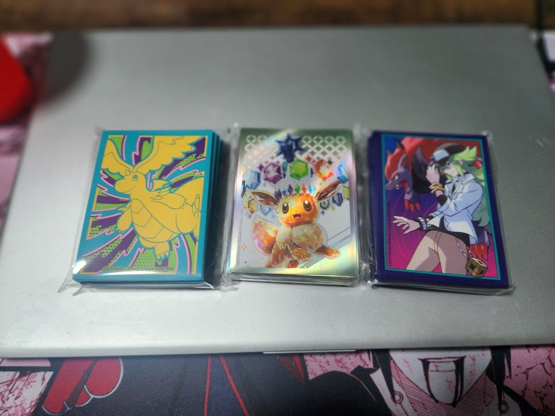 Pokemon Card Sleeves Prismatic Evolution Journey Together Ascended Hereos,  Hobbies & Toys, Toys & Games on Carousell