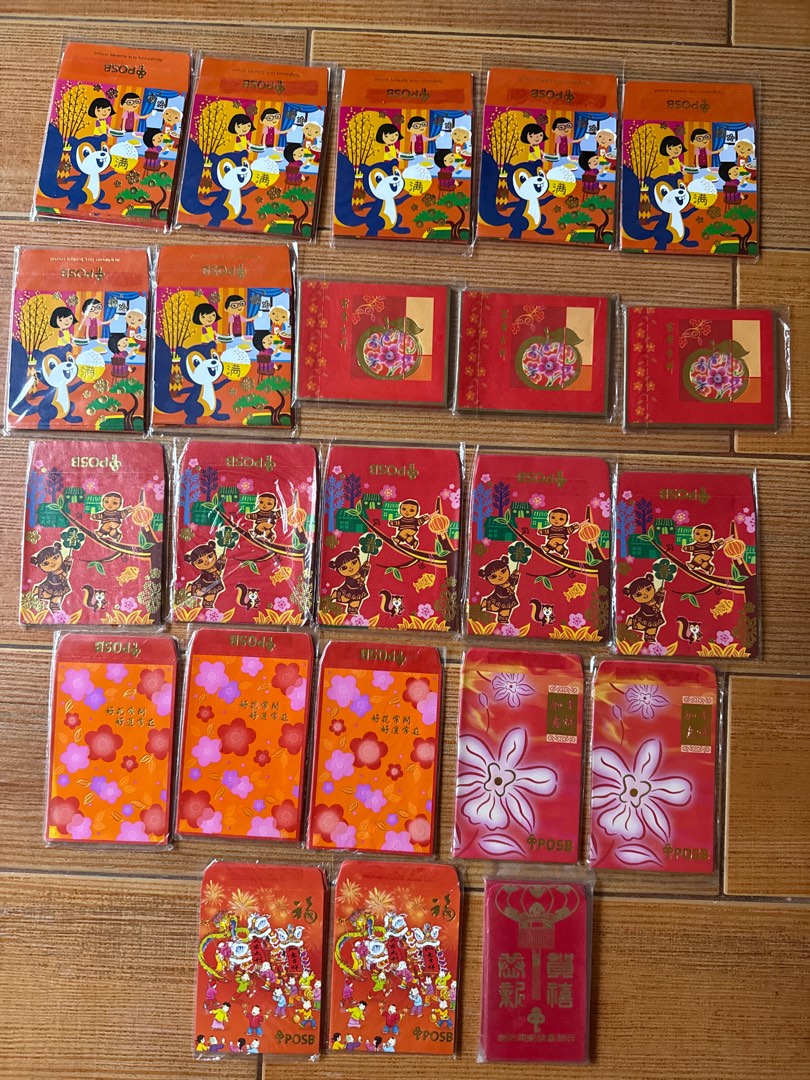 POSB Red Packets (All 23 Packs), Hobbies & Toys, Stationery & Craft ...