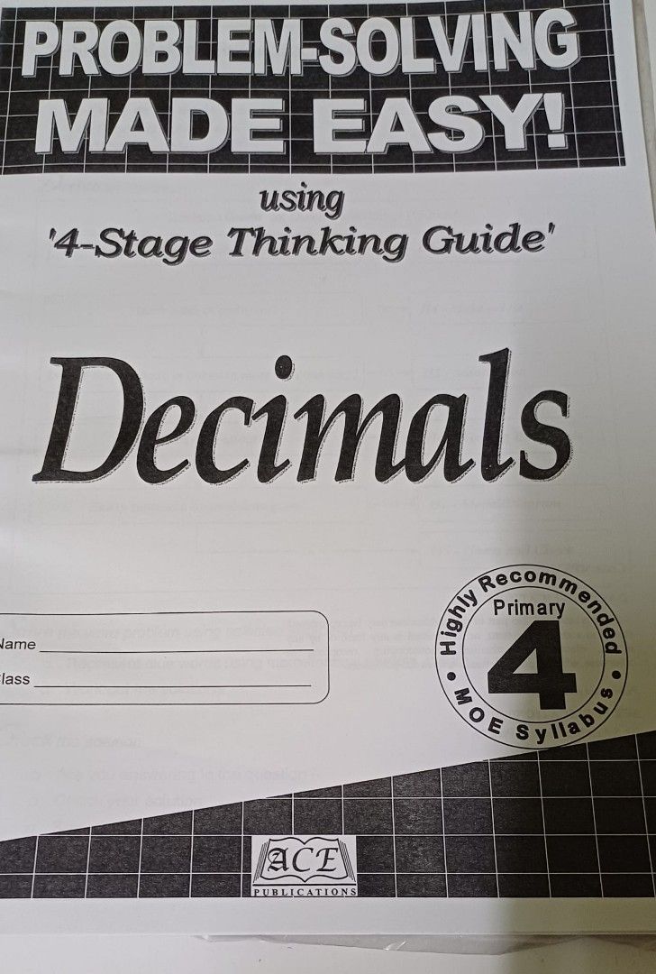 Primary 4 Maths Conquer, Problem Solving made easy, Hobbies & Toys ...