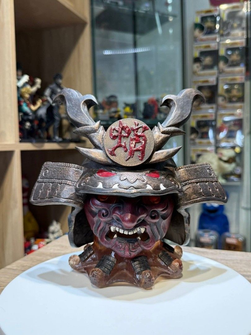 Samurai Helmet Figure (Category: Figurines & Statues) located in Manila. Submitted by erolljames50196 (Listing ID 1422998942, Image 1). Description: ART TOYS UNLOAD . DM IF YOU ARE INTERESTED. T.Y .