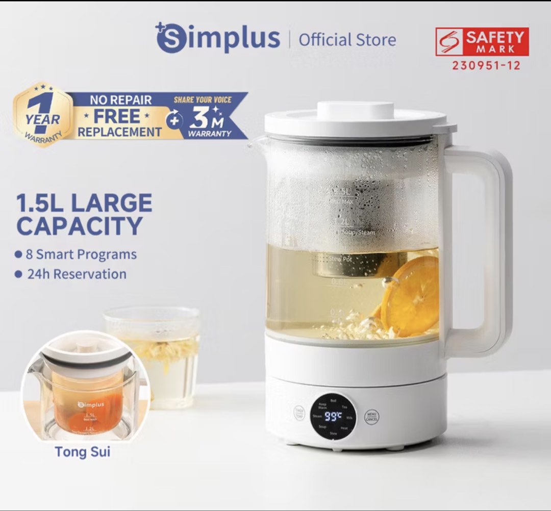 Simplus Multifunction Cooking Pot Simplus Multi-Function Health Pot - 1.5L, TV & Home Appliances, Kitchen ...