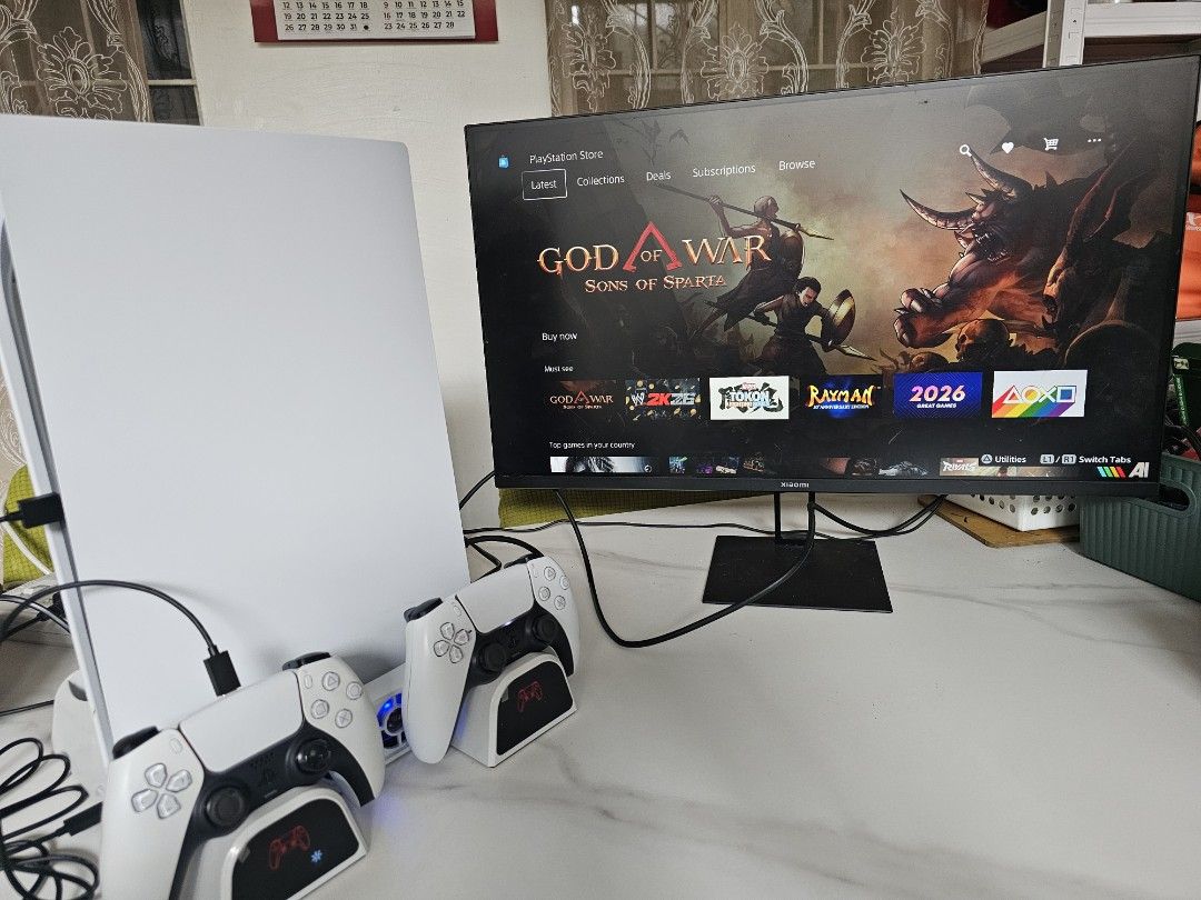 Sony PlayStation 5 Digital Edition Bundle (Category: PlayStation) located in Muntinlupa City. Submitted by agent_m (Listing ID 1422966565, Image 1). Description: 💯 Console in excellent condition 🔄 Updated to latest system software 📦 With box 🔥 Inclusions: ✔ PS5 Digital Edition (No issues) ✔ 2 DualSense Controllers • 1 Fully working • 1 Minor issue on Right D-pad button (still usable) ✔ DualSense Charging Station ✔ PULSE 3D Wireless Headset ✔ 