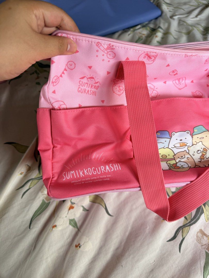 Sumikko Gurashi Pink Tote Bag (Category: Tote Bags) located in San Juan City. Submitted by findmephilippines (Listing ID 1422923687, Image 2). Description: Loc : San Juan City GoGo delivery/ book your own rider Payment: GCash .