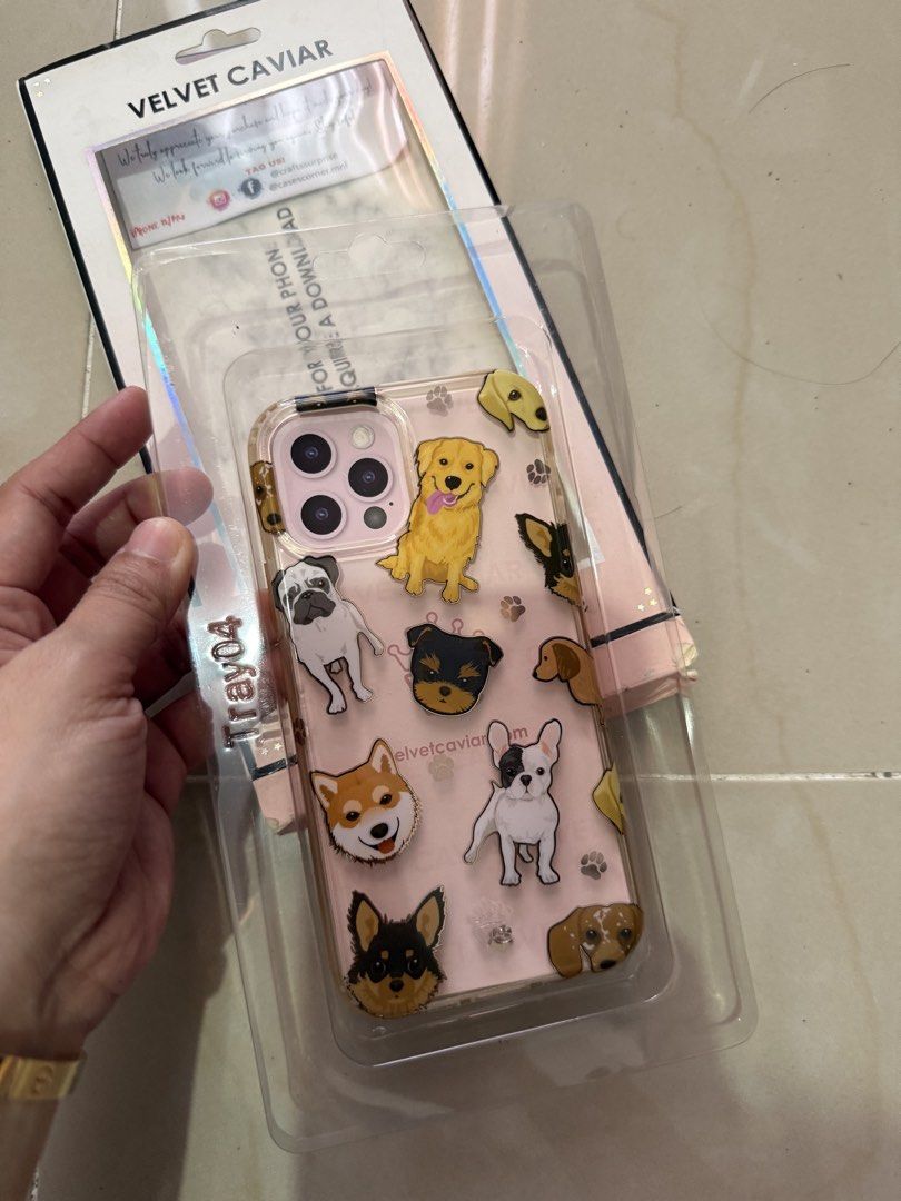 Velvet caviar clear iphone 12 pro case dogs (Category: Cases & Sleeves) located in Manila. Submitted by aneajmik (Listing ID 1422918472, Image 2). Description: - yellowish but still looks good -nice fit -protects phone Velvet Caviar iPhone 12 Pro case - Clear design with dog illustrations - Stylish and protective.