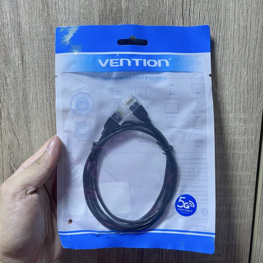 Vention Cat. 6A Ethernet Patch Cable (1meter) (Category: Cables & Adaptors) located in Taguig. Submitted by cee.declutters (Listing ID 1423076218, Image 1). Description: VENTION Cat. 6A UTP Patch Cable 1meter Black Slim Type Sealed. Never used. 200+SF.