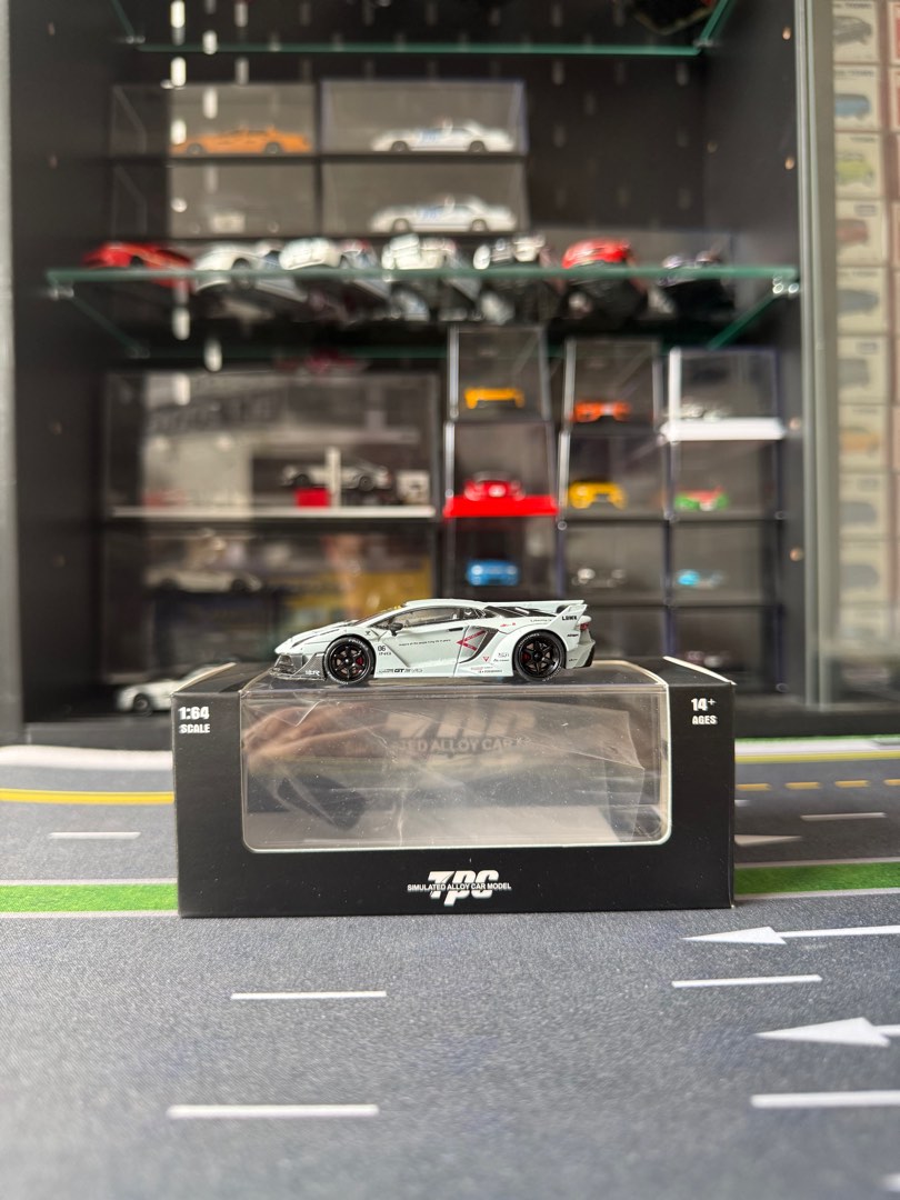 1/64 Lamborghini Aventador Evo GT Combat Gray LBWK FIGHTER WORKS TPC ...