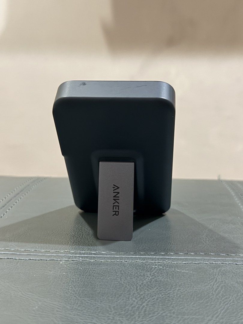 Anker MagGo Wireless Charger with Stand (Category: Chargers & Cables) located in Manila. Submitted by thor77895 (Listing ID 1423236888, Image 3). Description: - Anker MagGo Wireless Charger with Stand - Magnetic charging surface - Built-in stand for hands-free viewing - Compatible with wireless charging smartphones - Stylish black design - Features the Anker logo FREEBIE: Whitening Face Mask (made in Korea).