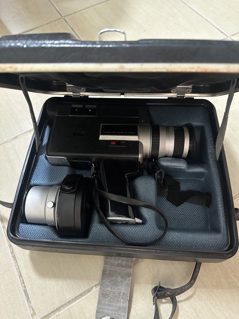 Canon Super 8 Film Camera (Category: Video Cameras) located in Manila. Submitted by daniran96 (Listing ID 1423232445, Image 2). Description: For Sale: Canon 518 SV Auto Zoom Super 8 (Vintage 1970s) • Additional Canon 518 Super 8 Camera ₱30,000 for both Selling as a bundle: 📹 Canon 518 SV Auto Zoom (shown in photo) • Fully working • Successfully captures film • In good condition • Comes with case, lens cap, Canon C-8 teleconverter, and lens filte
