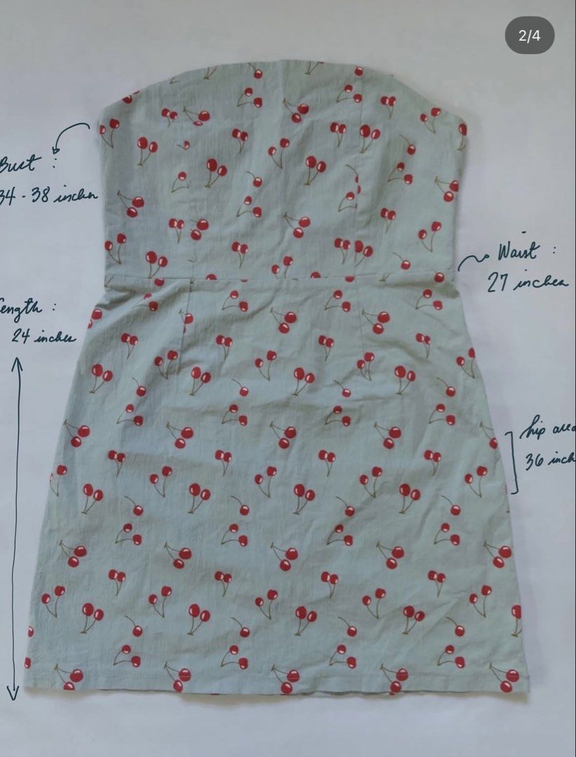 Cherry Print Mini Dress / Long Top (Category: Dresses) located in Pasay City. Submitted by letherdeclutter (Listing ID 1423248047, Image 2). Description: .