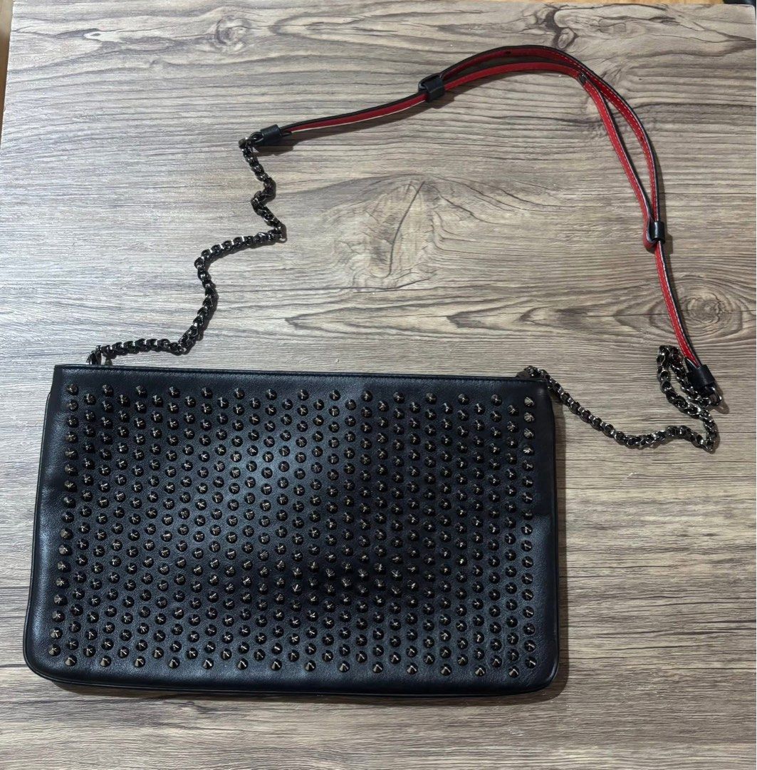 Christian Louboutin Ruby Posh Clutch Bag Black (Category: Luxury Bags & Wallets) located in Quezon City. Submitted by littlefindsphbybms (Listing ID 1423163157, Image 1). Description: For Sale: Original ChristianLouboutin-Ruby-Posh-Clutch-Bag-Leather-Black comes with generic dust bag and bag where you can store it LOW LOW LOW price, pm me 📩 heres the link for reference of the bag- (not the price) - https://poshmark.com/listing/ChristianLouboutin