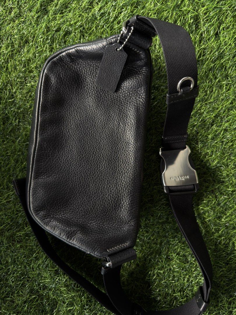 Coach Elias Belt Bag (Category: Luxury Bags & Wallets) located in Makati City. Submitted by thethrilltofind (Listing ID 1423162433, Image 2). Description: - Coach Elias Belt Bag - Black leather - Classic Coach design - Versatile wear (waist or crossbody) - Stylish and practical.