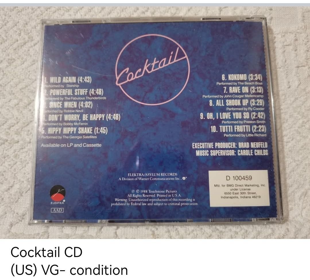 Cocktail CD (unsealed) (Category: CDs & DVDs) located in Dangcagan. Submitted by cd_haven5 (Listing ID 1423134606, Image 2). Description: #Authentic #Legit #Original We only sell original items. All items posted are on hand. Please message me for availability of the item/s because the items are also posted on my other online stores. All items are imported unless stated PH. We also accept Pre-orders. Payment Method: Gcash / Maya / Union Bank / Sea