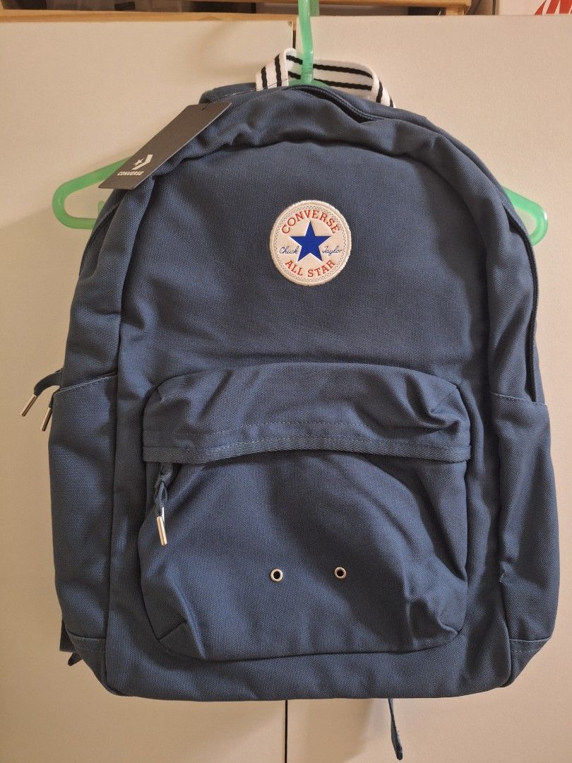 Converse Chuck Backpack - Navy (Category: Backpacks) located in Taguig. Submitted by brolz (Listing ID 1423209437, Image 1). Description: CONVERSE CHUCK BACKPACK Converse Chuck Unisex's Backpack - Navy Product Details Cotton Canvas Front Zipper Pocket 2 Bottle Pockets Pu Faux Leather Chuck Patch Dimension: 18" (H) X 12" (W) X 5.5" (D) Capacity: 19.5L ORIGINAL BRAND NEW COMPLETE WITH TAGS Php1000 only Shipping c/o buyer.