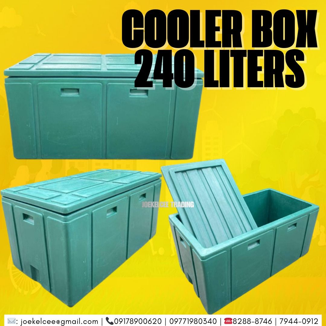 COOLER BOX (Category: Storage Boxes & Baskets) located in Pasig City. Submitted by molly.blanche02 (Listing ID 1423149354, Image 1). Description: • JOEKELCEE TRADING • • SON & JOE SAFETY GEARS TRADING • • 🏭 Direct Supplier & Manufacturer • 💰 Lowest Price in the Market • 🚚 Fast Delivery • 💬 Free Quotation Available 💯 % Legit Dealer supplier 💯 % guaranteed heavyduty 💯 % nature lover products We Supply All Kinds of Trash bins, Kayak boat, Coo