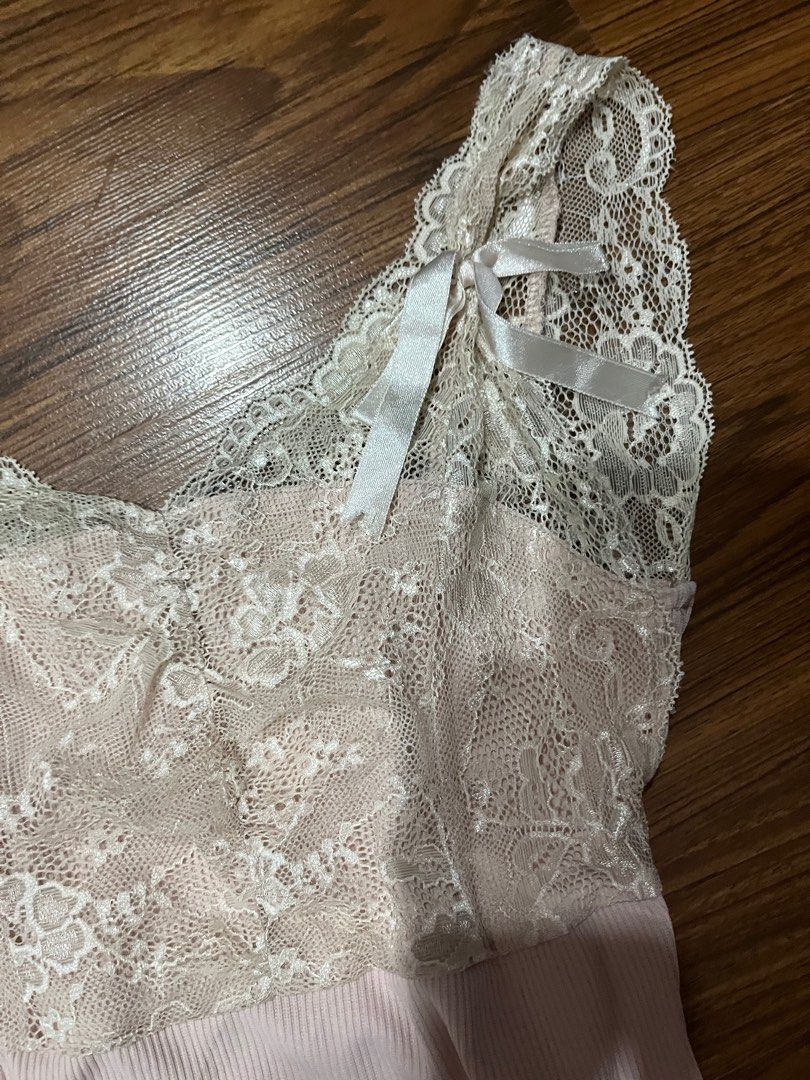 COQUETTE lace ribbon top (Category: Sleeveless) located in Angeles City. Submitted by luvmazzystar (Listing ID 1423247291, Image 3). Description: can fit up to xs-m •no flaws worn once only .
