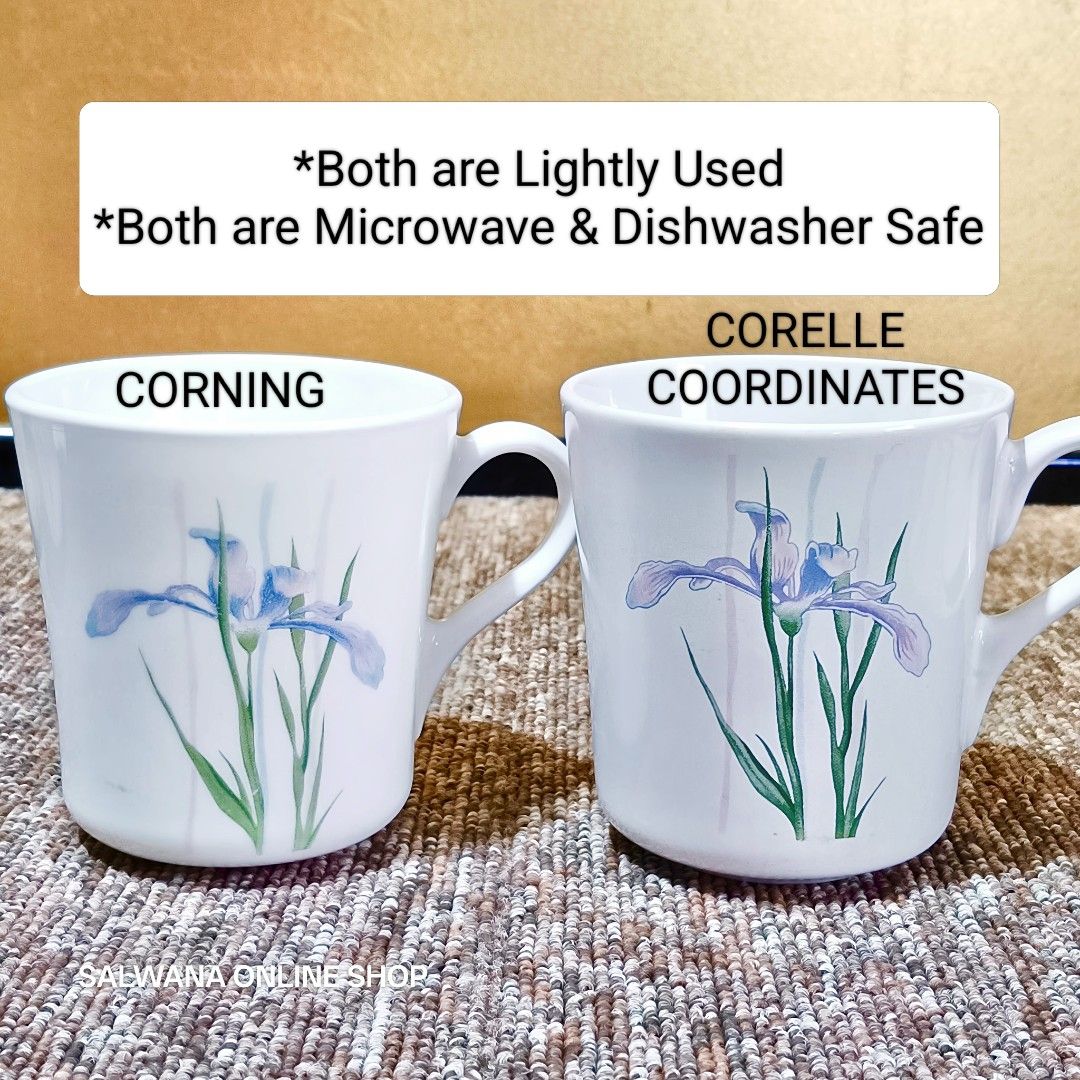 CORNING USA - CORELLE COORDINATES SHADOW IRIS MICROWAVABLE MUG 250ML • JAPAN SURPLUS (Category: Coffee & Tea Tableware) located in Mabalacat. Submitted by salwanaonlineshop (Listing ID 1423135090, Image 2). Description: CORNING USA - CORELLE COORDINATES SHADOW IRIS MICROWAVABLE MUG 250ML • JAPAN SURPLUS 🇯🇵 Lightly Used Condition 🇯🇵 With some light scratches / sign of usage 🇯🇵 No issue 🇯🇵 Microwave & Dishwasher Safe 🇯🇵 Japan Source 🇯🇵 