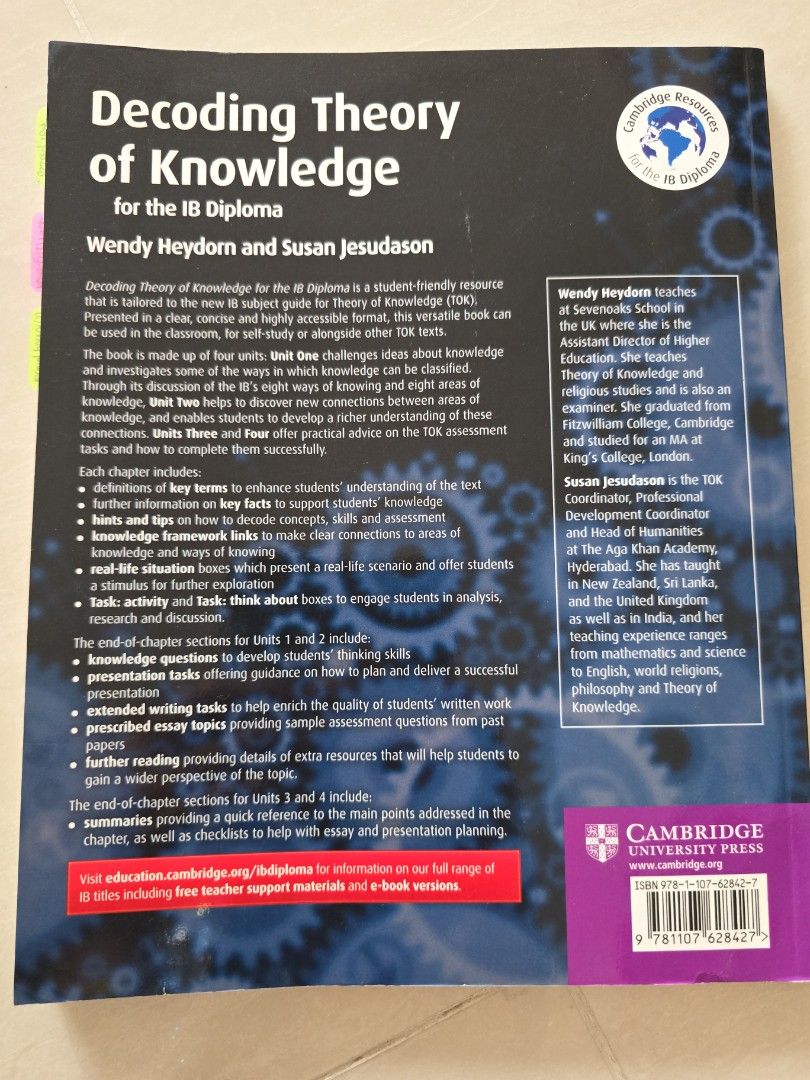 Decoding Theory of Knowledge for the IB Diploma, Hobbies & Toys, Books ...