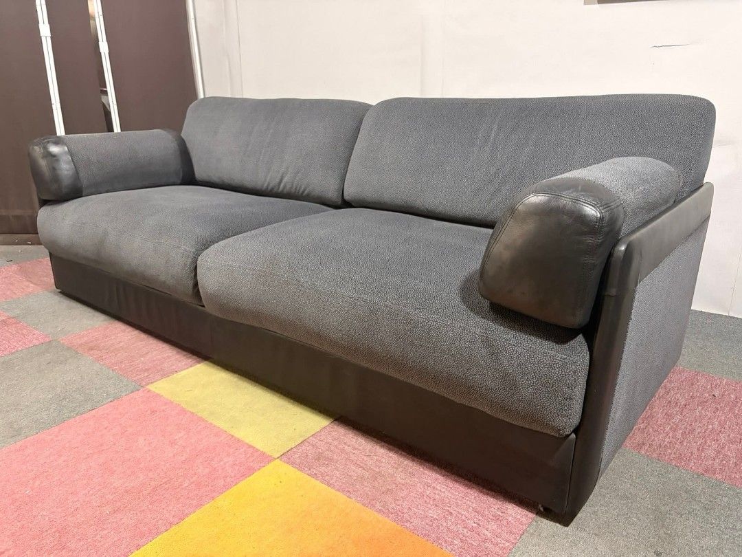 Gray Fabric Sofa with Leather Accents (Category: Sofas) located in Valenzuela. Submitted by princeraya55649 (Listing ID 1423168815, Image 1). Description: Modular Velvety Leather Accent Sleeper Sofa MALAKI PA SA KING SIZE BED!!! 80 x 83 inches 2pcs AVAILABLE!!! (QUEEN size ung isa 65 inches) SUPER SOFT & COMFY!!! EASY TRANSITION!!! Price : KING - 18500 ; QUEEN - 16500 *VIDEO ON COMMENT KING : Sofa 81L x 37W x 16H seat height inches Sandalan heigh