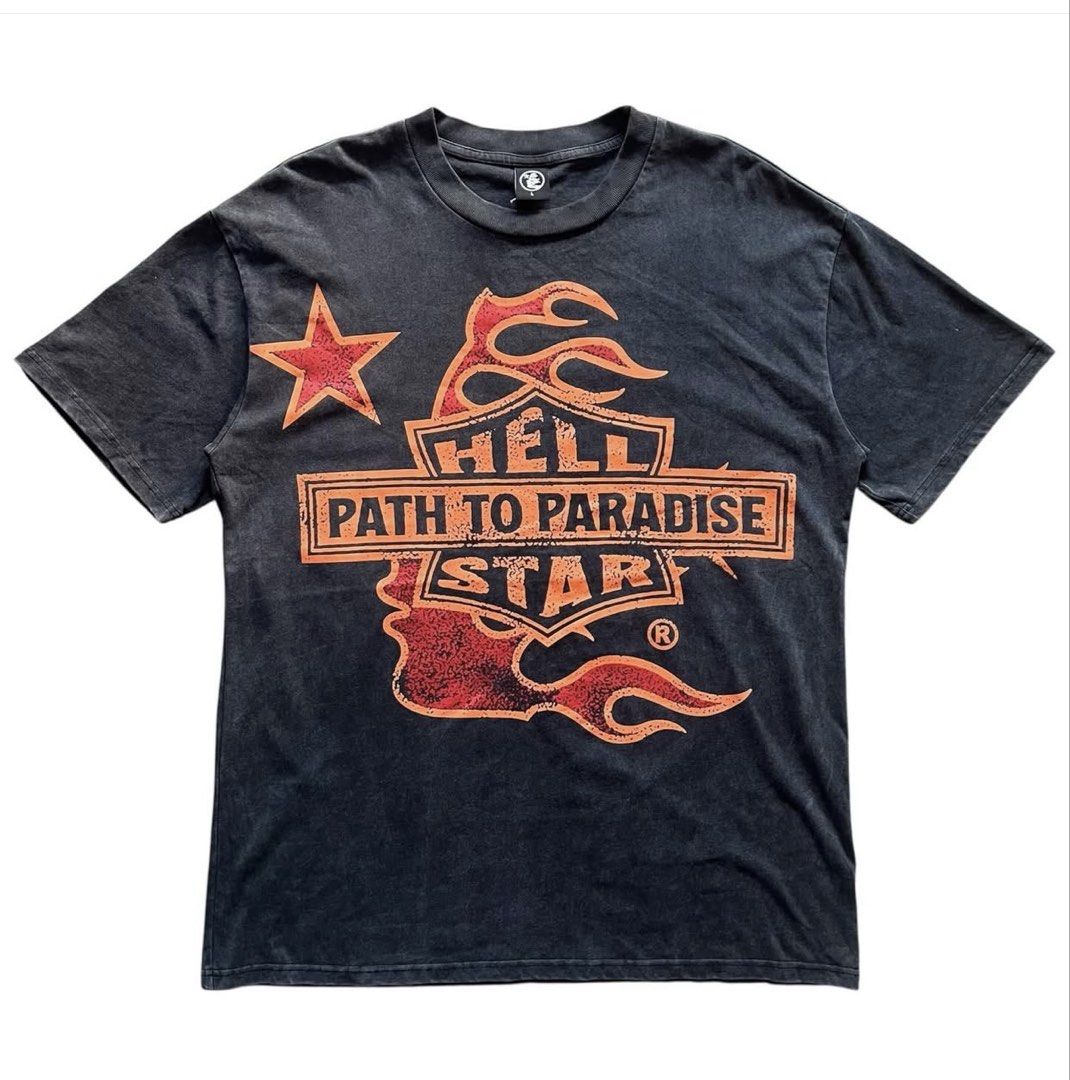Hellstar Path to Paradise Tour Tee (Category: Tshirts & Polo Shirts ) located in Iloilo. Submitted by errrr0r (Listing ID 1423179026, Image 1). Description: color rate: 10/10 width: 24 length: 31.5 size: large-xlarge.
