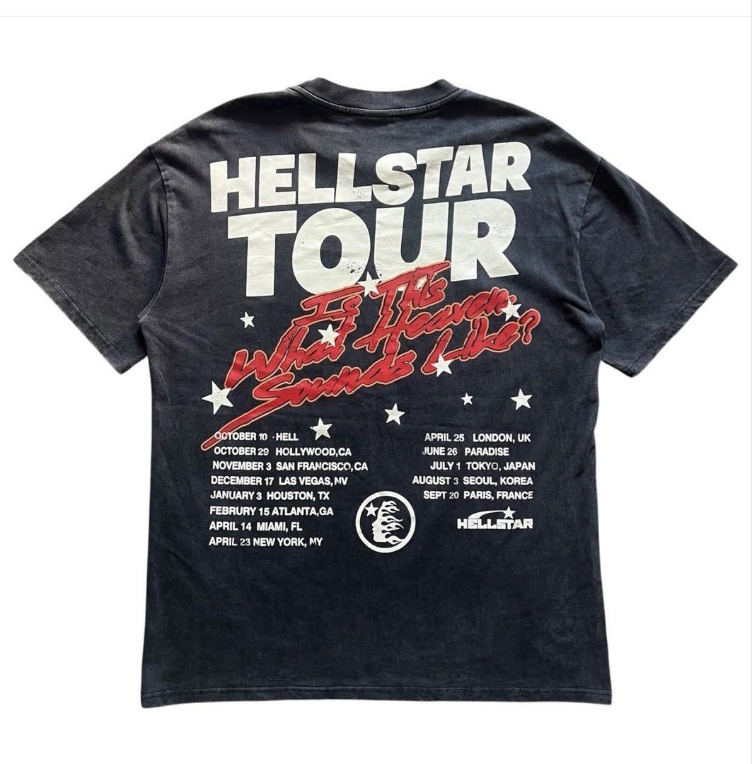Hellstar Path to Paradise Tour Tee (Category: Tshirts & Polo Shirts ) located in Iloilo. Submitted by errrr0r (Listing ID 1423179026, Image 2). Description: color rate: 10/10 width: 24 length: 31.5 size: large-xlarge.