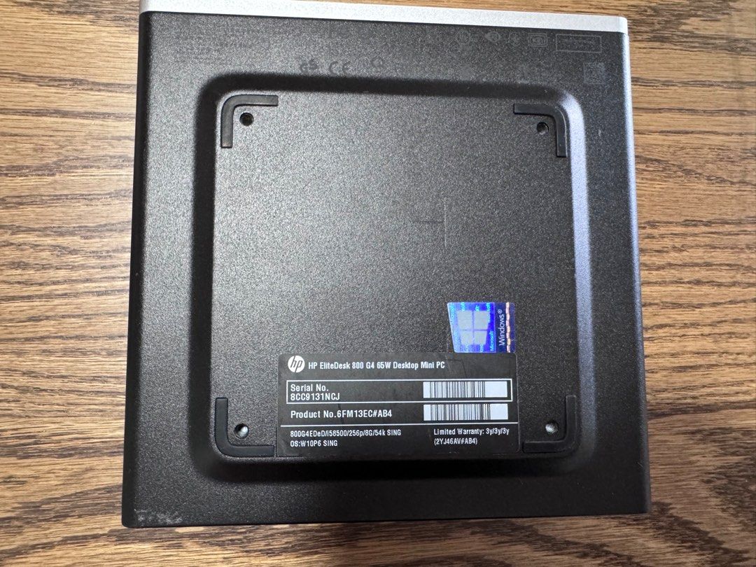 HP EliteDesk 800 G4 Mini PC 8GB RAM No SSD65604801932802111