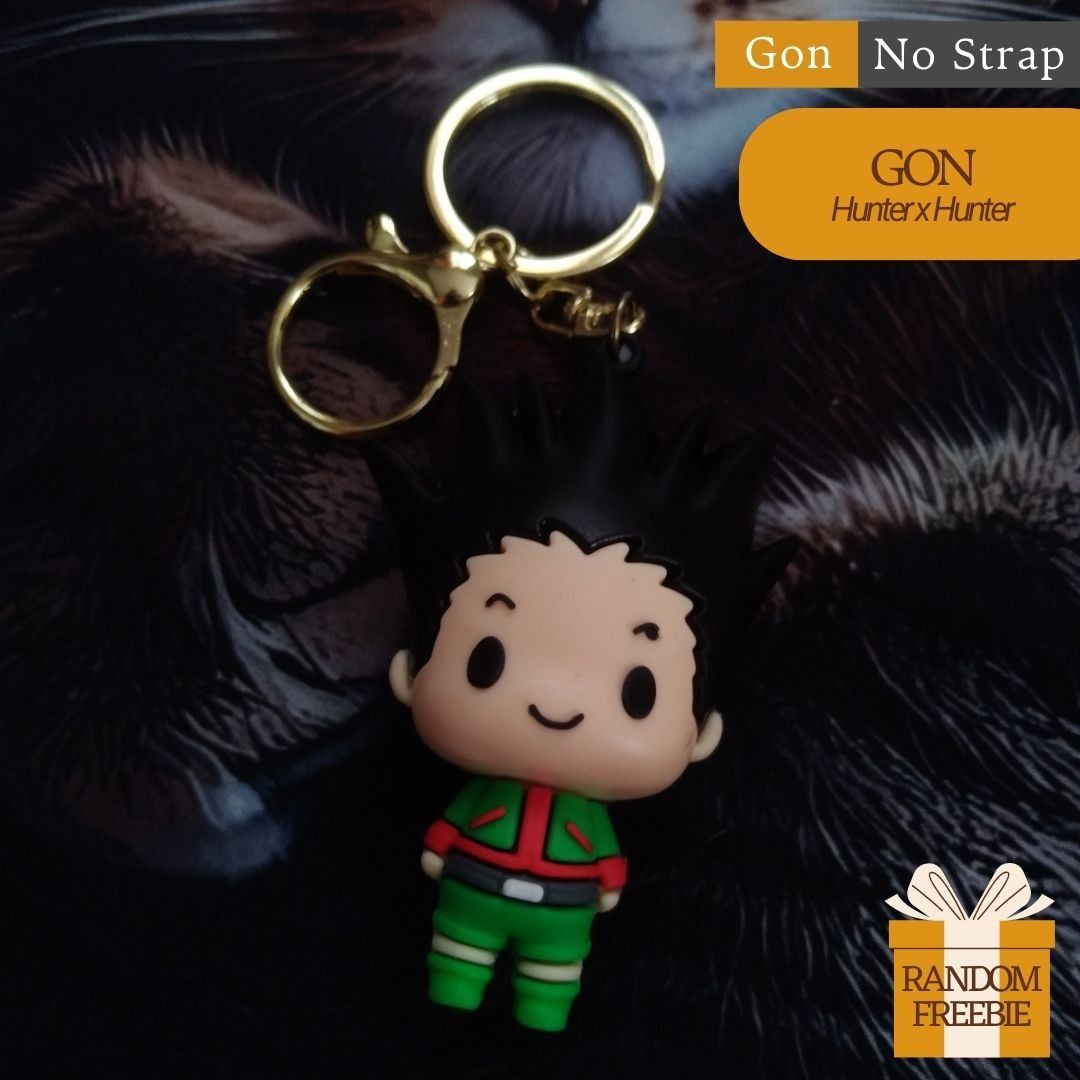Hunter X Hunter Keychains - Killua, Hisoka, Kurapika, Gon (Category: Character Goods) located in Binan City. Submitted by items_discount (Listing ID 1423192394, Image 1). Description: ⚠️ Limited Stock 💬 Chat lang po for questions 🛍️ Check out niyo po my listing for other products 🆓 Small random freebie/s included 📌 Key Features: ✔️ Gold Keyring ✔️ With and Without Colored Strap 💡 Why Buy? ➡️ Favorite Hunter x Hunter Character ➡️ Small Random