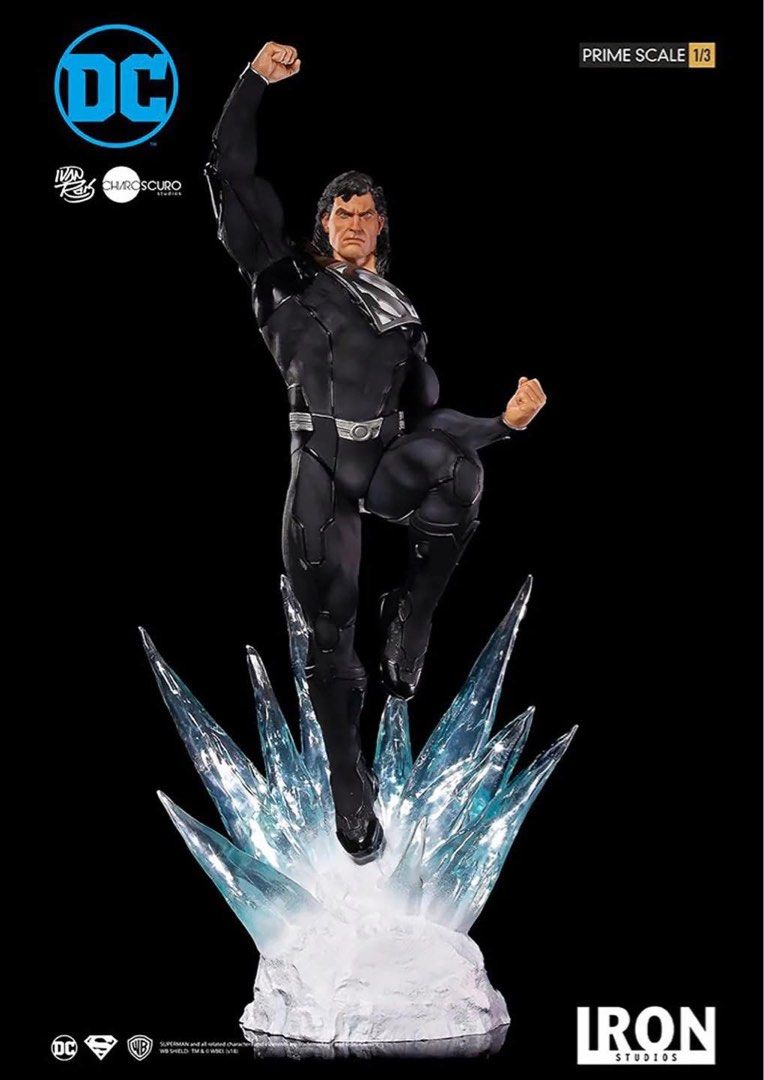 Iron Studios Black Superman Prime Scale 1/3 Statue (Category: Figurines & Statues) located in Paranaque City. Submitted by twirlyjay (Listing ID 1423225984, Image 2). Description: 🔥FOR SALE🔥 ‼️37.4 inches tall‼️ Item: Iron Studios DC Superman Black Suit Prime Scale by Ivan Reis 1/3 Condition: MISB Issue: None Price: ₱48k ➡️ ₱45k ‼️Pwede trade to Lot Hot Toys/Threezero offer lang‼️ 📍Pasay/Parañaque 💰Gcash/BDO 🚀LBC/Lalamove ⚡️Cross-posted.