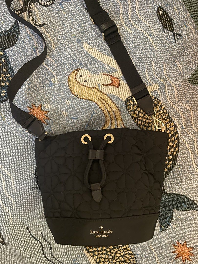 Kate Spade Black Quilted Bucket Bag (Category: Luxury Bags & Wallets) located in Pasay City. Submitted by colazee (Listing ID 1423242888, Image 1). Description: Original from US outlet mall.