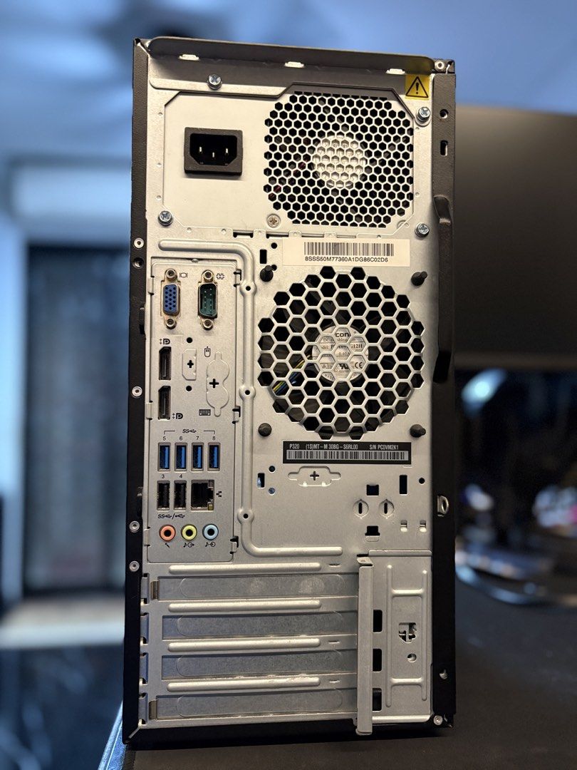Lenovo ThinkStation Business Office WFH School HBL Essential Desktop Computer PC CPU Processor intel i7-7700 Storage SSD 240GB + HDD 1TB Ram 32GB DDR4 Windows 11 Pro built in DVD RW Optical Drive65606117979395111
