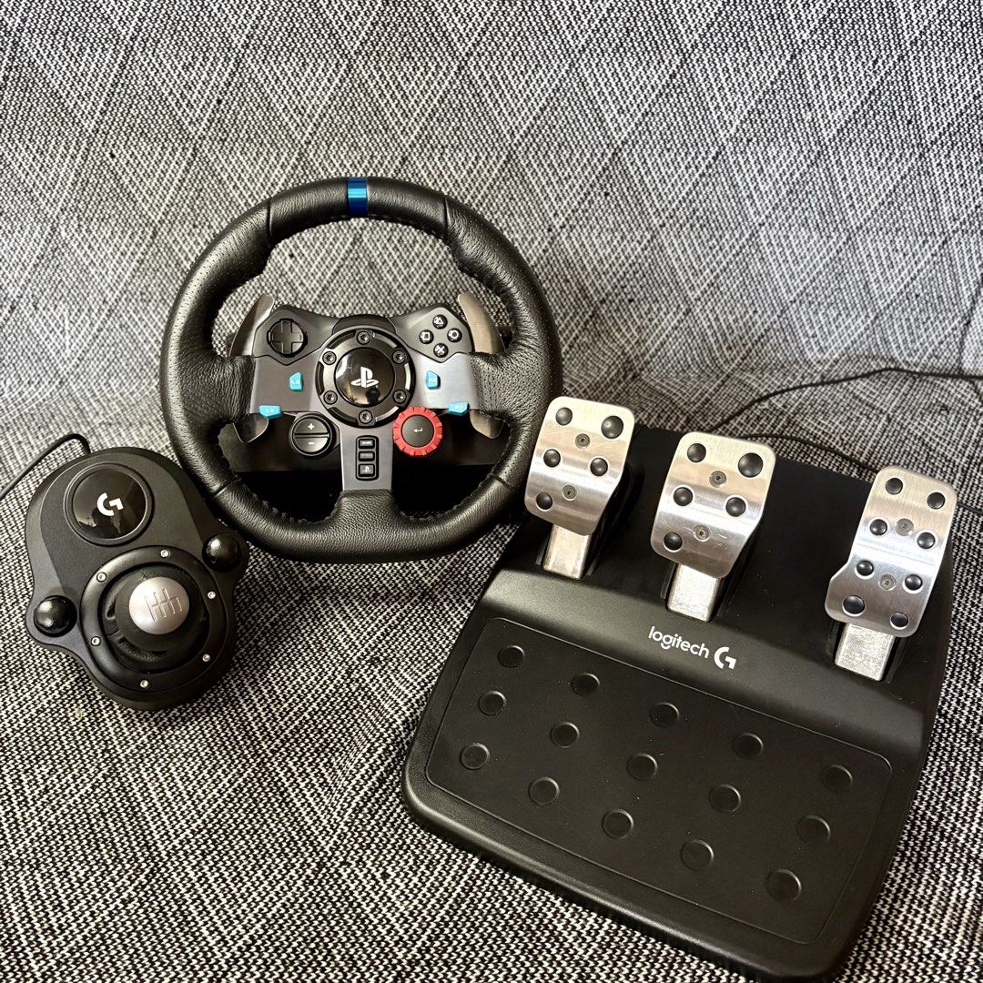 Logitech Simulation Driving Logitech G29 Driving Force Steering Wheel Pedal Sim Racing w H Pattern ...