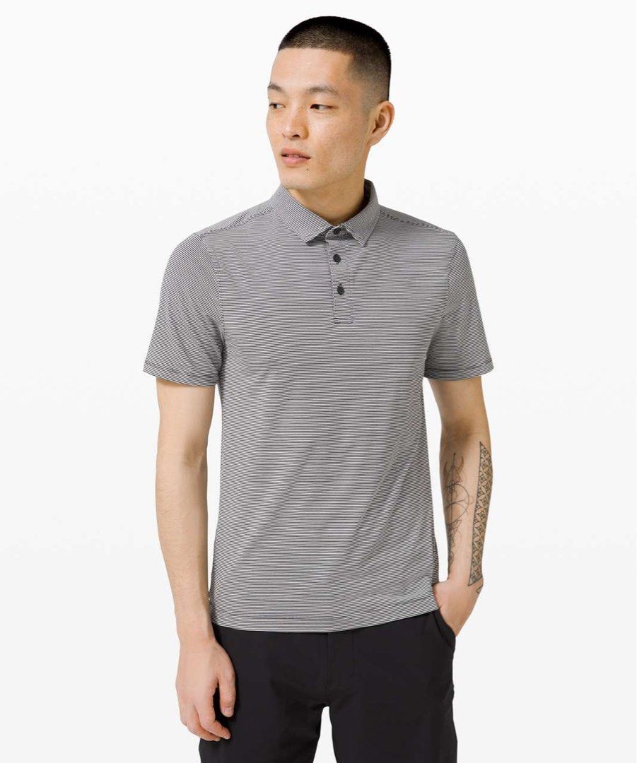 Lululemon Evolution Polo Shirt (Category: Tshirts & Polo Shirts ) located in Batangas. Submitted by cakzero (Listing ID 1423150414, Image 1). Description: Lululemon Evolution Polo Shirt Dimes: 22x28 Stripes Cotton Stretchable Comfy .
