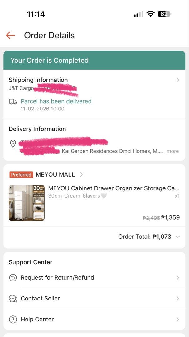 MEYOU Cabinet Drawer Organizer 6-Layer (Category: Shelves, Cabinets & Racks) located in Mandaluyong City. Submitted by ras.92 (Listing ID 1423218943, Image 2). Description: Selling a 6-layer multi-purpose cabinet drawer organizer. The dimensions are 30cm x 36.5cm x 97.5cm. The top can be used for storage, and it has a bottom pulley. The original price was ₱2,495, and it was purchased for ₱1,073. Selling for ₱1,000 only! Already assembled! Loc: Ma