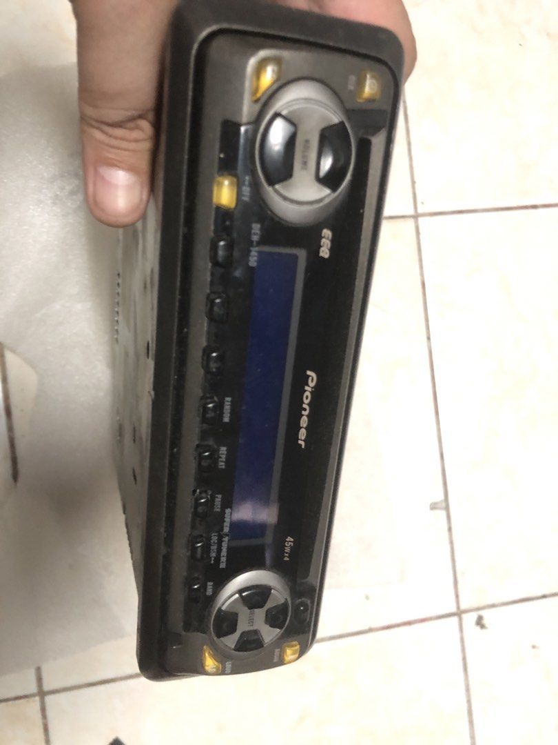 Mitsubishi Electric Car Stereo (Category: Audio, Video, Alarm and other Electronic Accessories) located in Quezon City. Submitted by groseph13 (Listing ID 1423114834, Image 2). Description: For sale only -Pioneer 1din head unit sealed no issue 2000php Can ship COD ✈️ buyers expense Thanks admin - Mitsubishi Electric car stereo head unit - Model: "DM-415-2" - Serial Number: "14235043A" - Includes separate display unit - Display unit features a scr