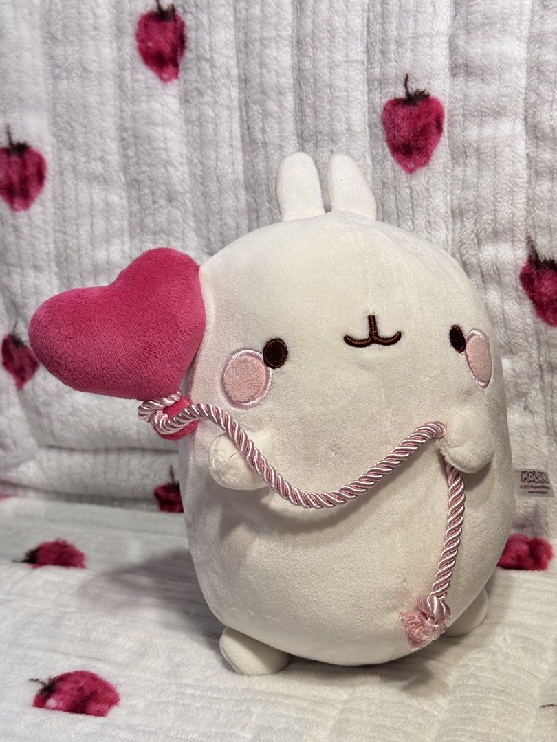 Molang Plush with Heart Balloon (Category: Plushies & Soft Toys) located in Caloocan City. Submitted by raeccas.selections (Listing ID 1423242305, Image 2). Description: - 48cm - Authentic Molang tag visible - Collecto’s item or ideal gift for Molang fans MOP: Gcash or bank transfer MOD: J&T (cheapest) or Lalamove sdd Loc: North Caloocan or Marikina (by sched) .