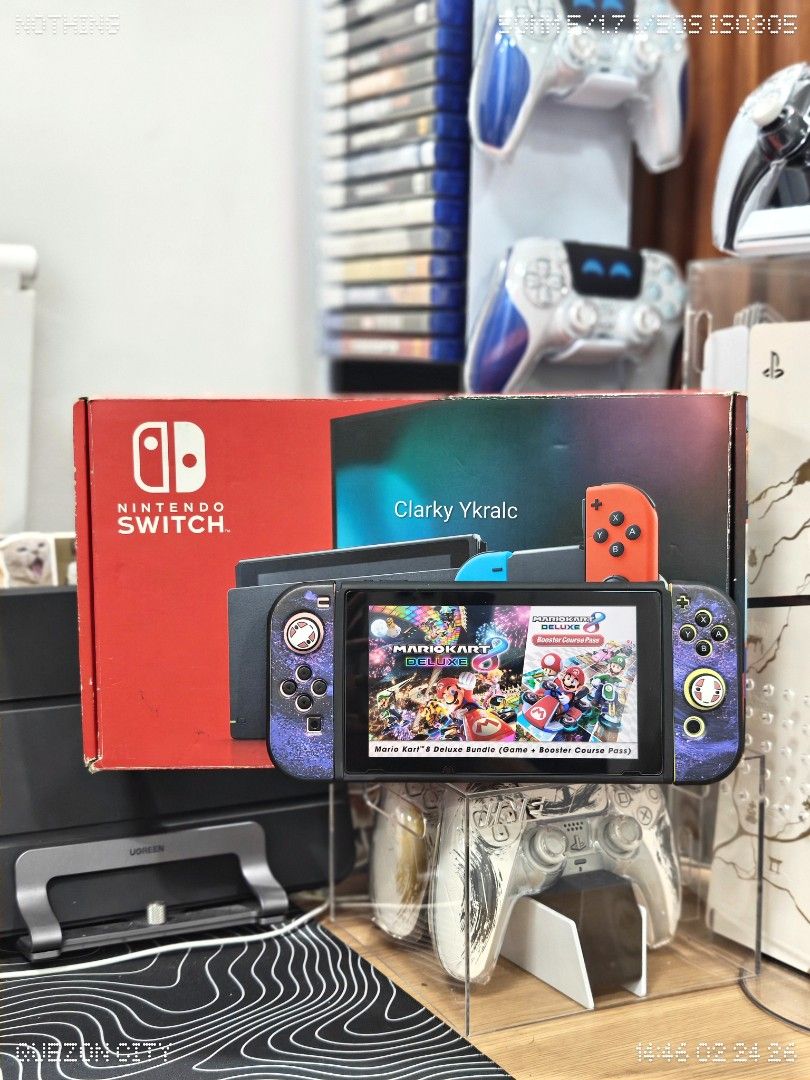 Nintendo Switch V2 with Free Games (Category: Nintendo) located in Manila. Submitted by nswitchgear (Listing ID 1423174688, Image 2). Description: Nintendo Switch V2 with Free Games 8,499 FREE acess to my Paid games Legit purchase not Jailbreak. Used item but in Good/Best condition Can give 7 Days personal Warranty for peace of mind. -Doon po tayo sa kaya tayong issupport, dont settle for less. -replace yellow/pink joypad Comes with Box,dock,char