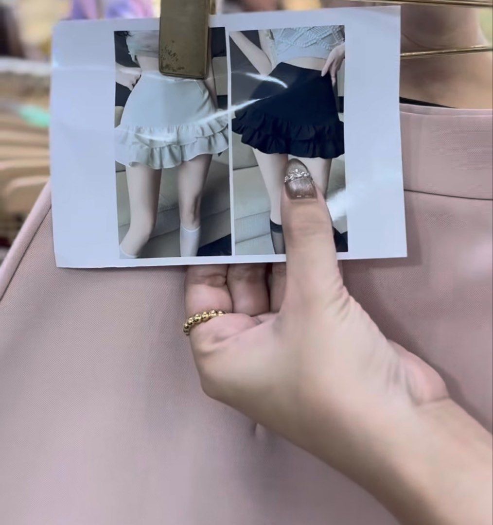 Pink Ruffle Skirt (Category: Skirts) located in Quezon City. Submitted by dertorr (Listing ID 1423220428, Image 3). Description: Can fit up to 32 waistline With inner shorts Original price is 950.