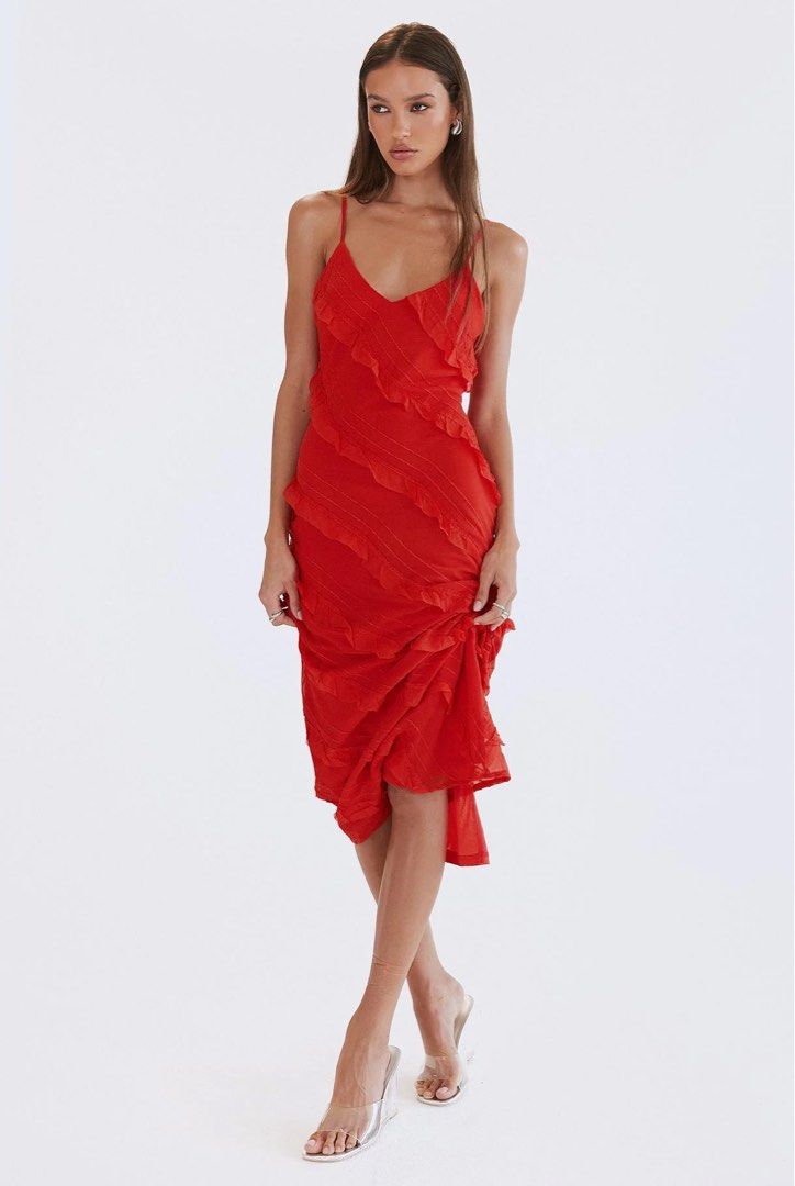 PRINCESS POLLY LARS MAXI DRESS RED (Category: Dresses) located in Angeles City. Submitted by chic.haven (Listing ID 1423116000, Image 1). Description: x BNWT x SUPER PRETTY 🥰.