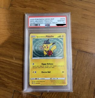 pokemon special delivery pikachu card Special Delivery Charizard SWSH075 Promo (Graded) main image 0
