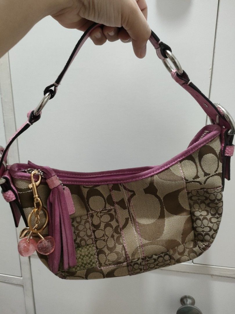 Rare Snake Skin Pink Patchwork Soho Coach Bag (Category: Luxury Bags & Wallets) located in Rizal. Submitted by wecarewhatyouwear (Listing ID 1423174136, Image 1). Description: Super hard to let go part of collection☺️ Super pretty in person. Comes with authenticity/care card❤️ In good condition. No bakbak Used once only for a few hours only Last price posted. Open for layaway for 2 months. Dp is non refundable. No cancellation Rfs: Too many bags,