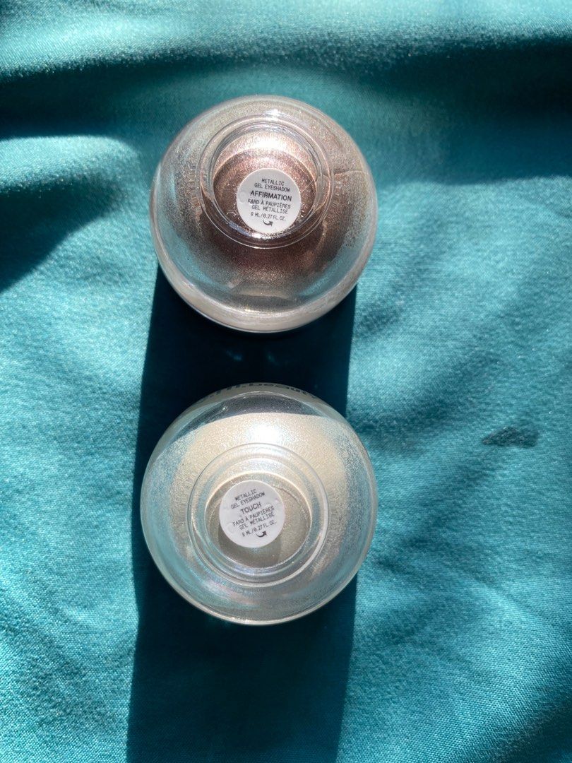 r.e.m. beauty Midnight Shadows Metallic Gel Eyeshadow (Category: Makeup) located in Quezon City. Submitted by cheerupbby (Listing ID 1410361687, Image 2). Description: Take both for 400php. Affirmation and Touch. Firm price since pamigay price na. Nothing wrong with them, just dont use na. Will ship when I get back home to the Philippines in October/November 2026. Note: I will only bring what is SOLD. 📍 QC.