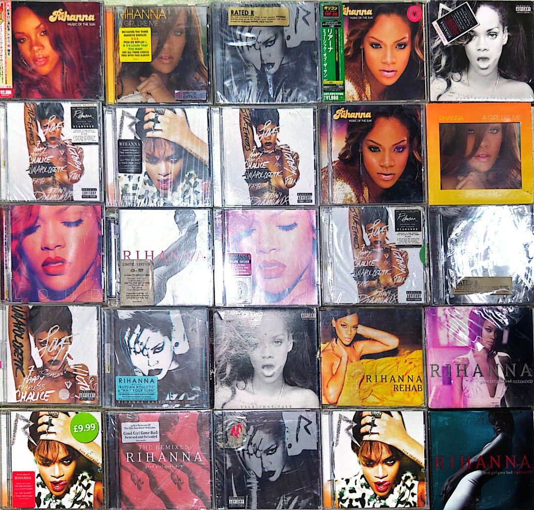 RIHANNA CDS (Category: CDs & DVDs) located in Makati City. Submitted by urdiscogsph (Listing ID 1423085360, Image 1). Description: PRICE STARTS 350 EACH UP.
