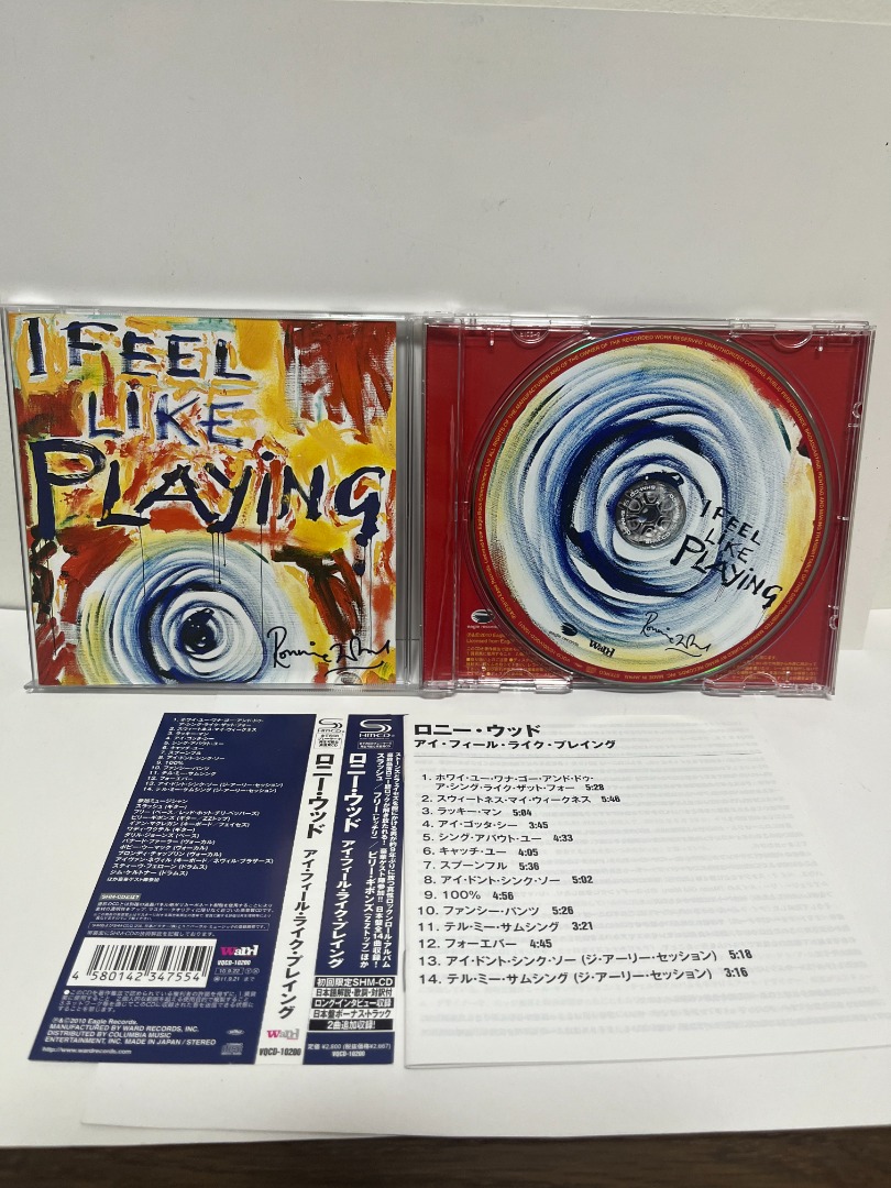 Ronnie Wood - I Feel Like Playing + Gimme Some Neck Japan CD