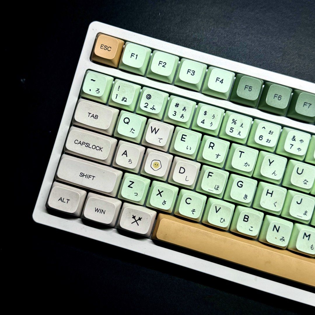 Royal Kludge RK98 Keyboard (Category: Computer Keyboard) located in Quezon City. Submitted by consoleciety (Listing ID 1423247562, Image 2). Description: Royal Kludge RK98 for just ₱1000 —lost dongle, no box or cord (can be used via BT or your own cord), one stand leg lost —no issue with keys ₱1000 set —will put back stock white keycaps and red switches ₱2200 set is what you see in the pic —akko creamy blue (letters & numbers) & akko purple (for 