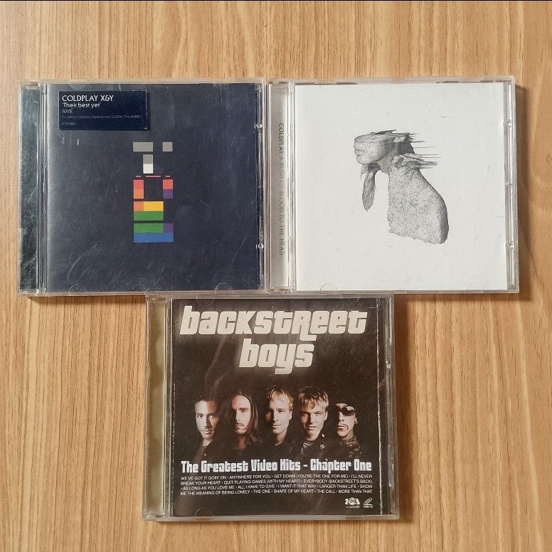 Set COLDPLAY CD + BACKSTREET BOYS (Category: CDs & DVDs) located in Malolos. Submitted by stephnshoppe (Listing ID 1423100900, Image 1). Description: Onhand /Sale Coldplay Cd Album •Coldplay a Rush of blood to the Head • X & Y • + backstreetboys cd album Free 550 set Mod: J&T Mop: Gcash DM for more details.