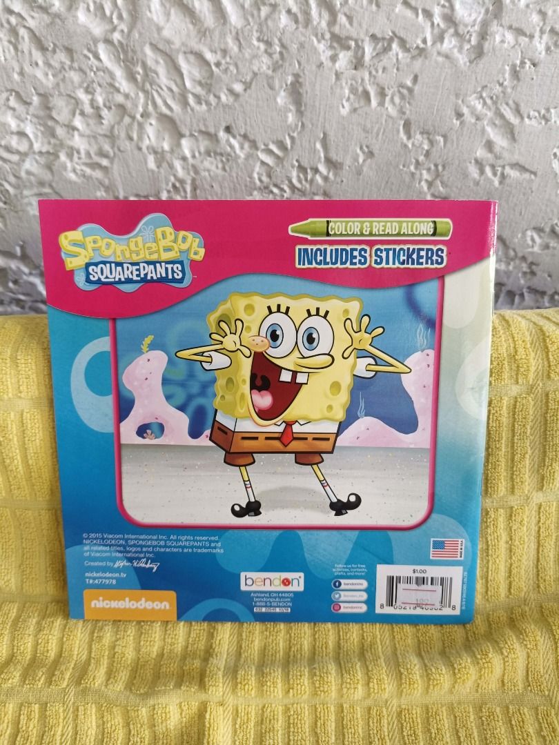 SpongeBob SquarePants Color & Read Along Book (Category: Children's Books) located in Paranaque City. Submitted by goddess_to_goodies (Listing ID 1423196714, Image 2). Description: - SpongeBob SquarePants Color & Read Along book - Includes stickers! - From Nickelodeon - Published by Bendon - Features SpongeBob on the cover - Color and Read Along book.