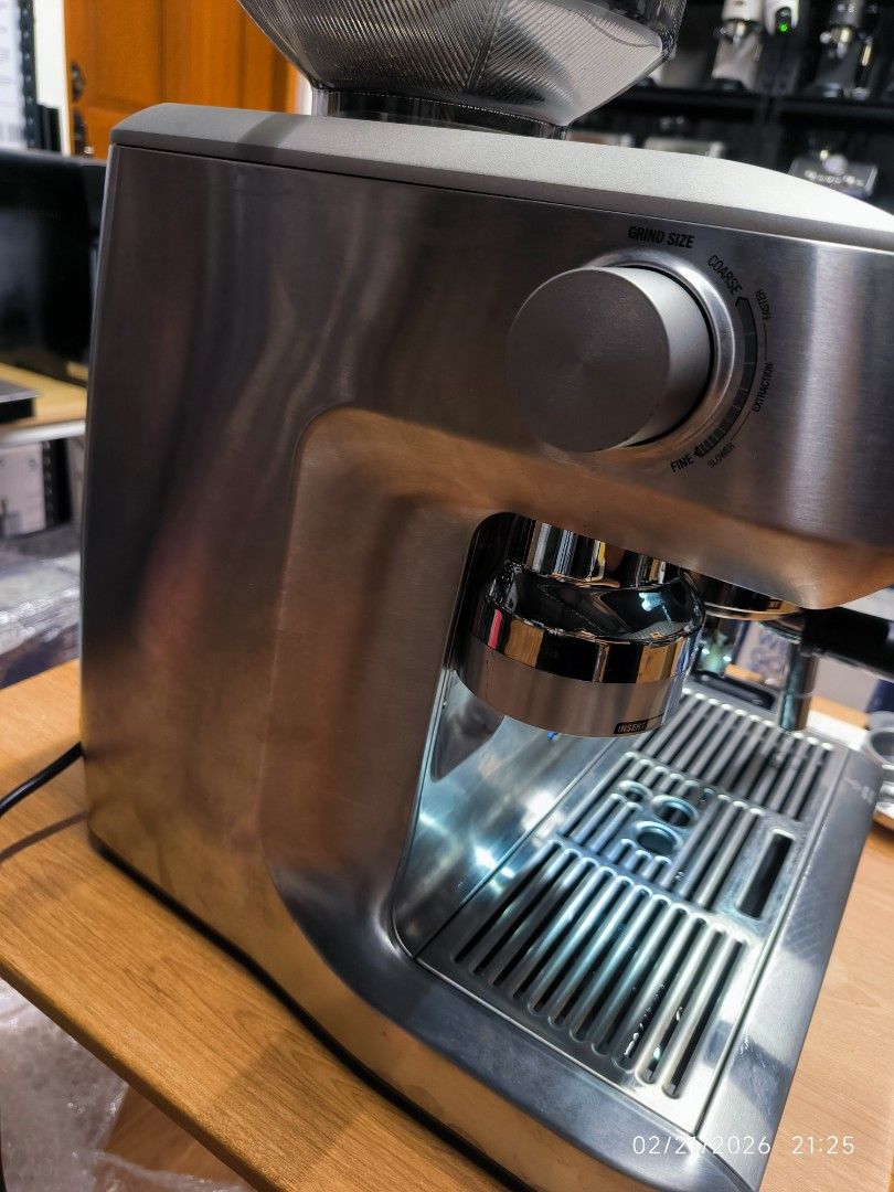 the Breville Oracle (Dual boiler) (Category: Coffee Machines & Makers) located in Pulilan. Submitted by srtidon (Listing ID 1423086210, Image 3). Description: the Breville Oracle (Dual boiler) Auto grind, dose & tamp using Baratza European Precision Burrs with 45 grind settings . Included Accessories: 58mm Full Stainless Steel Portafilter. 1 cup & 2 cup Single Wall Filter Baskets. 16oz Stainless Steel Milk Jug. Steam Wand Spare Parts. Cleaning Ki
