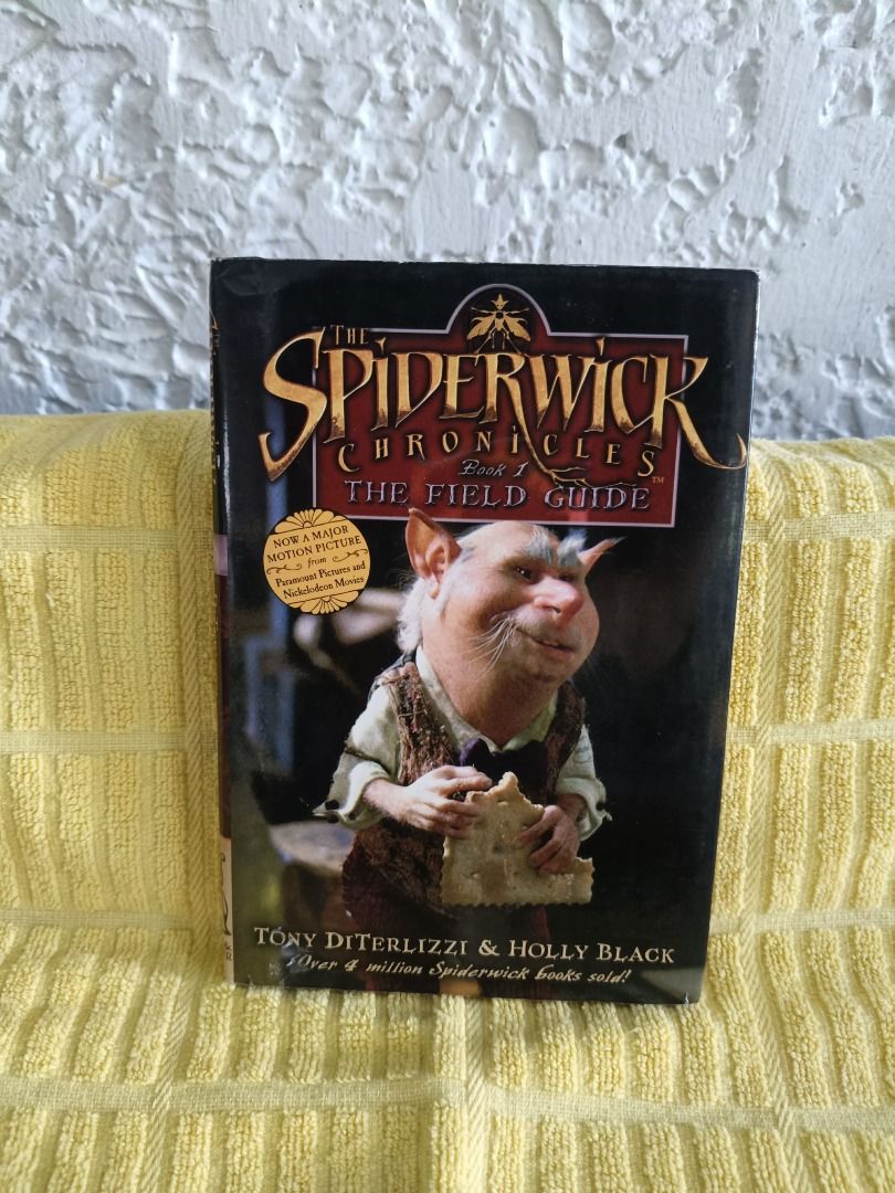 The Spiderwick Chronicles by Holly Black (pre loved / hardbound) (Category: Children's Books) located in Paranaque City. Submitted by goddess_to_goodies (Listing ID 1423190761, Image 1). Description: Spiderwick Chronicles Book 1: The Field Guide by Tony DiTerlizzi & Holly Black. Over 4 million Spiderwick books sold! Now a major motion picture from Paramount Pictures and Nickelodeon Movies. The back cover shows the other books in the series..