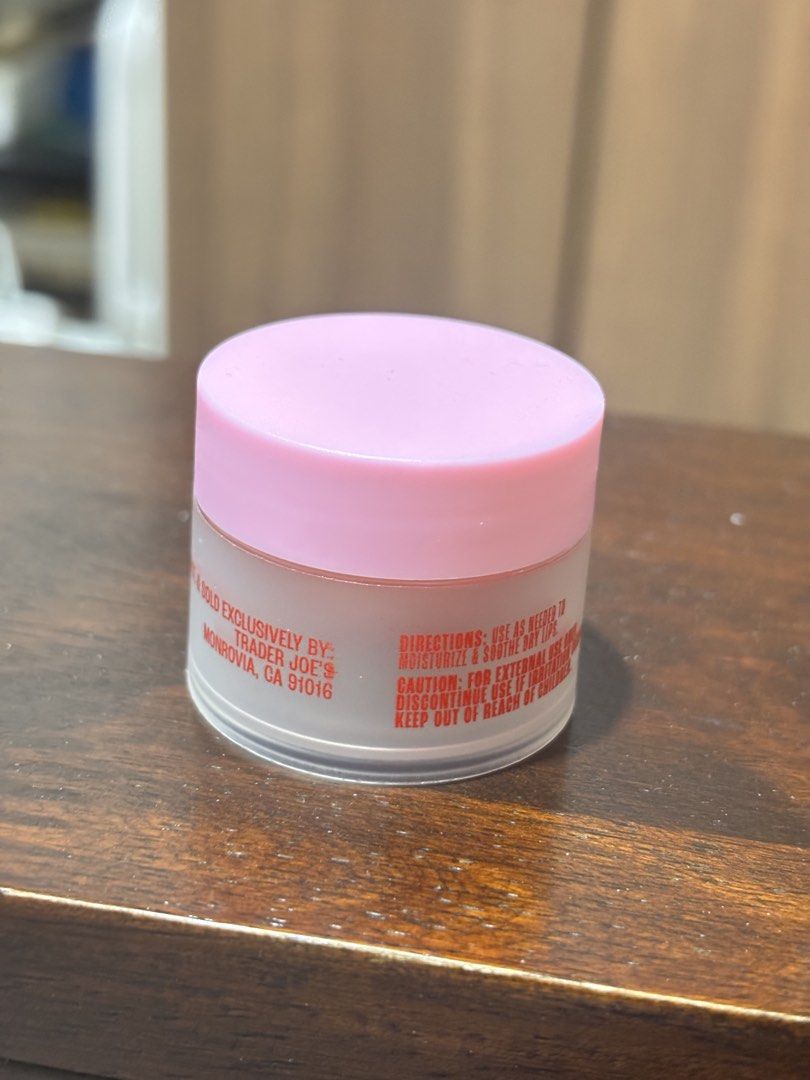 Trader Joe's Berry Lip Mask (Category: Makeup) located in Santa Rosa. Submitted by aburipoke (Listing ID 1423148042, Image 2). Description: brand new without box, 10g berry flavor limited, bought as set (lip mask duo).